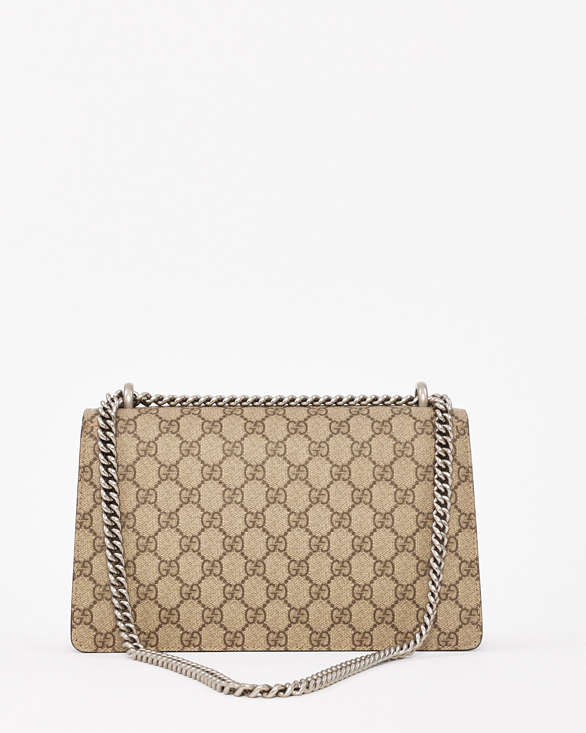 Gucci Beige GG Supreme Canvas Small Dionysus Shoulder Bag