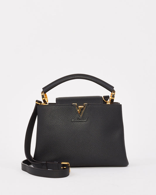 Louis Vuitton Black Leather Capucine BB Bag