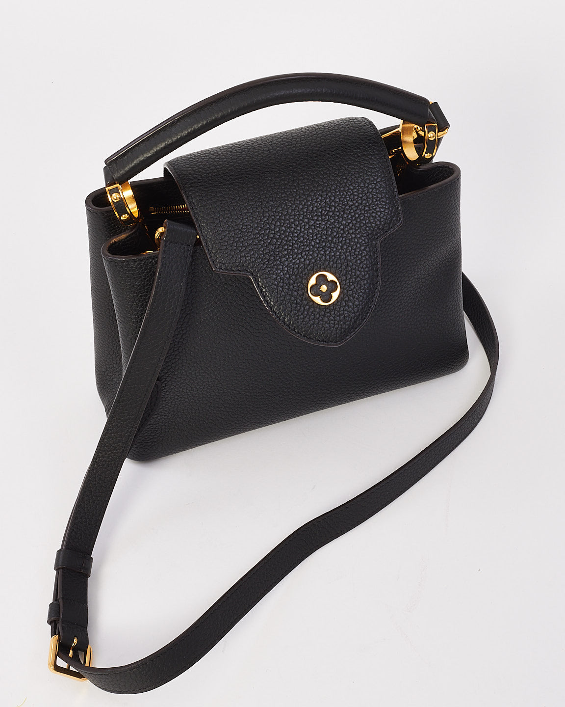 Louis Vuitton Black Leather Capucine BB Bag