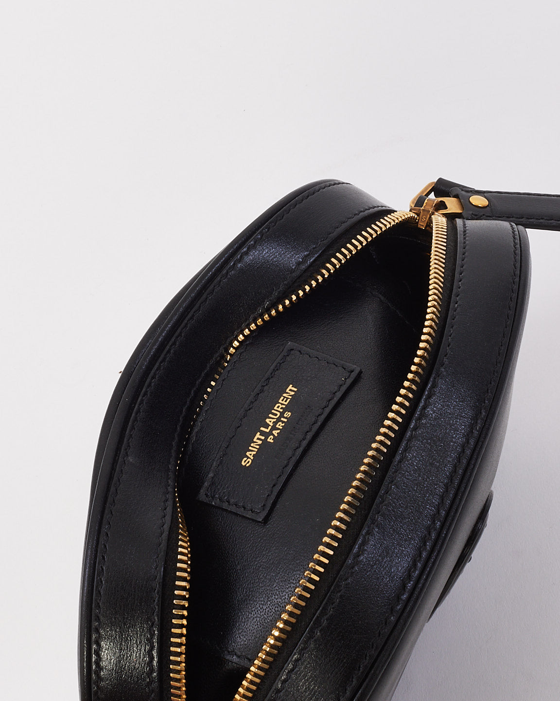 Saint Laurent Black Smooth Leather Le 61 Bag