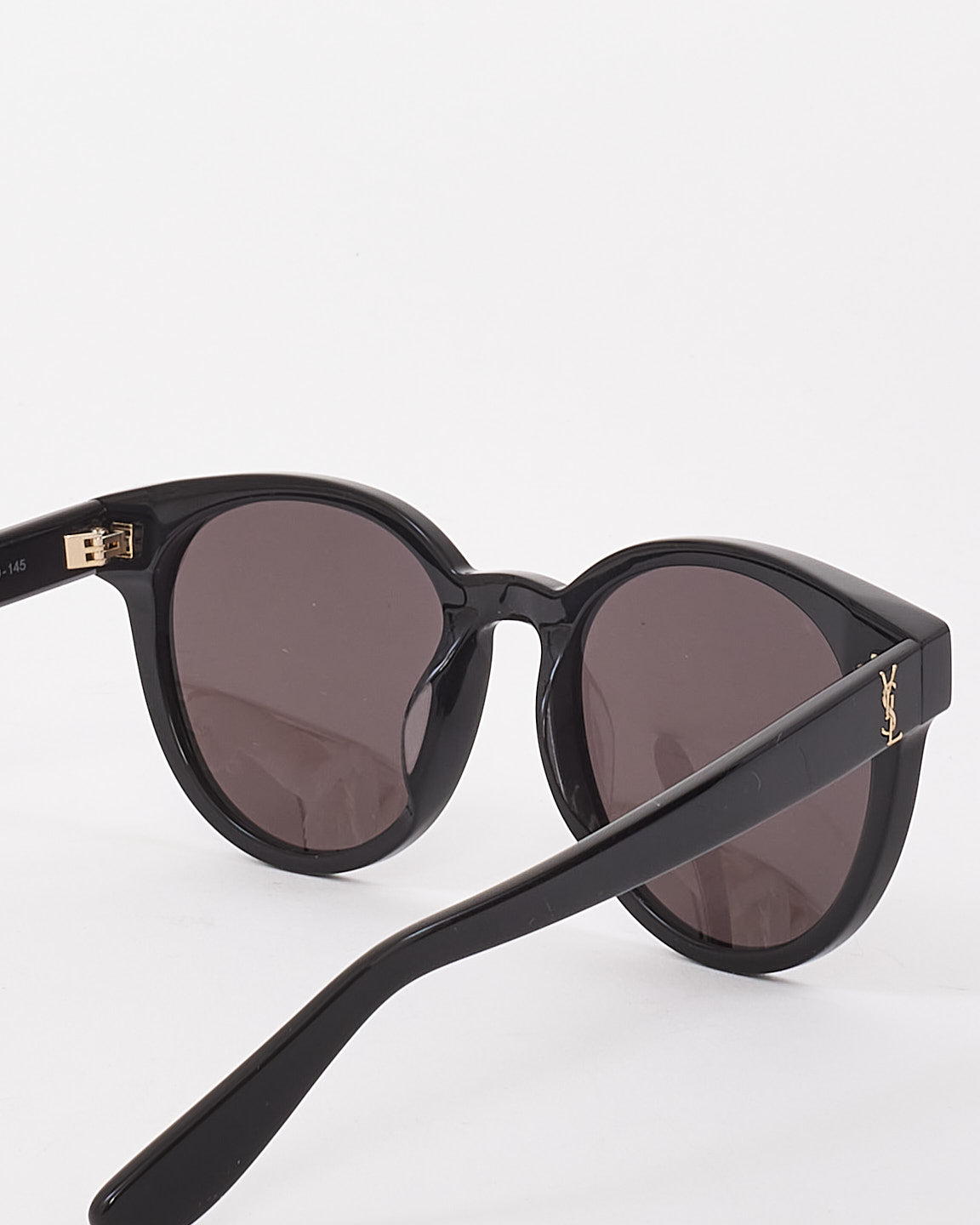 Saint Laurent Black Acetate Round Frame SLM25/K Sunglasses