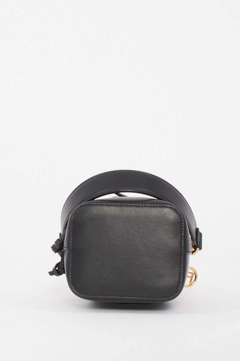 Fendi Sac seau Mini Mon Trésor en cuir noir