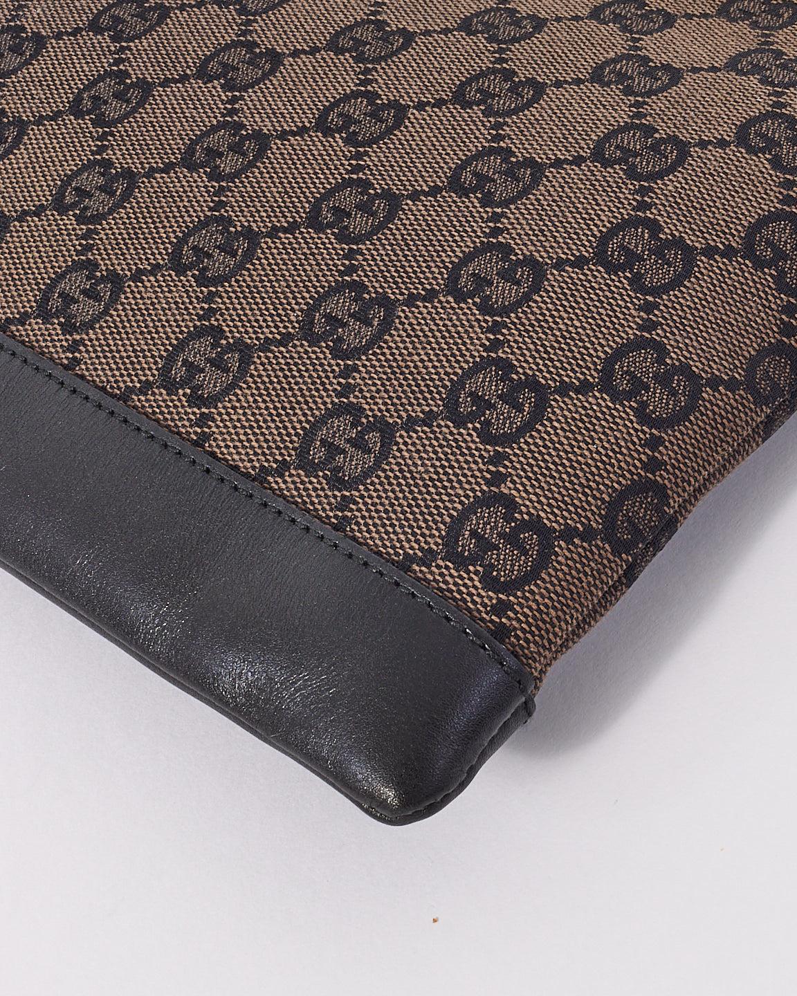 Gucci Brown GG Monogram Canvas Pouch