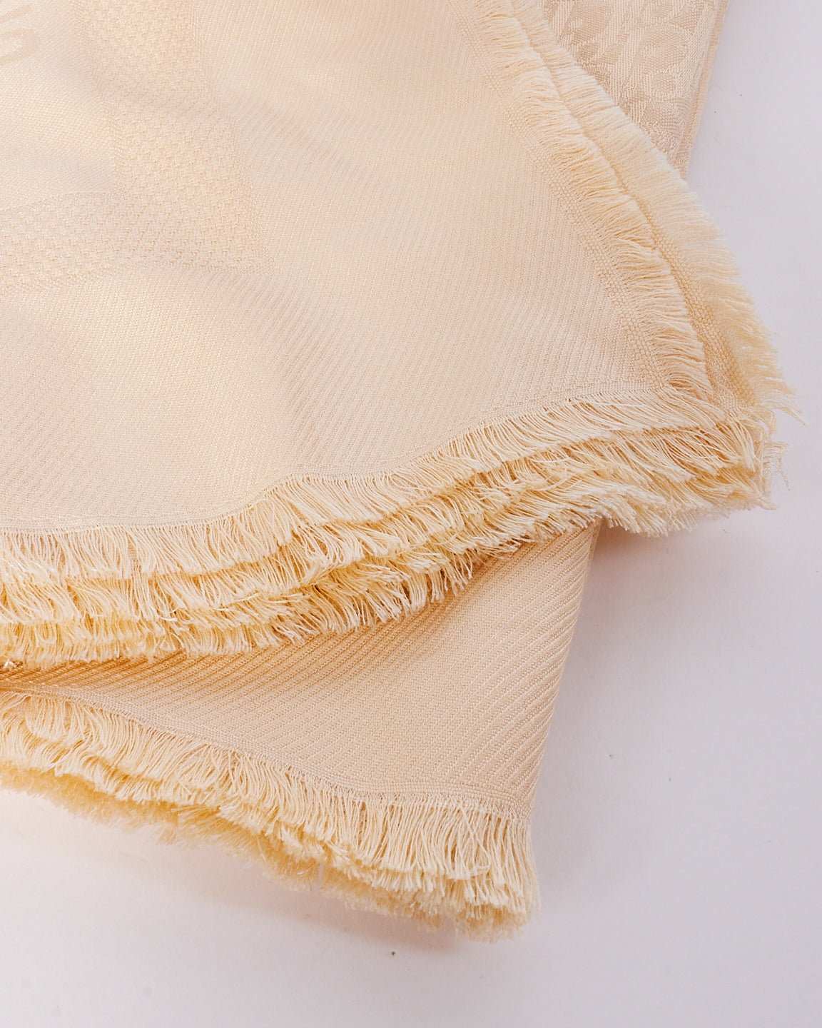 Dior Beige Wool & Silk Oblique Monogram Shawl