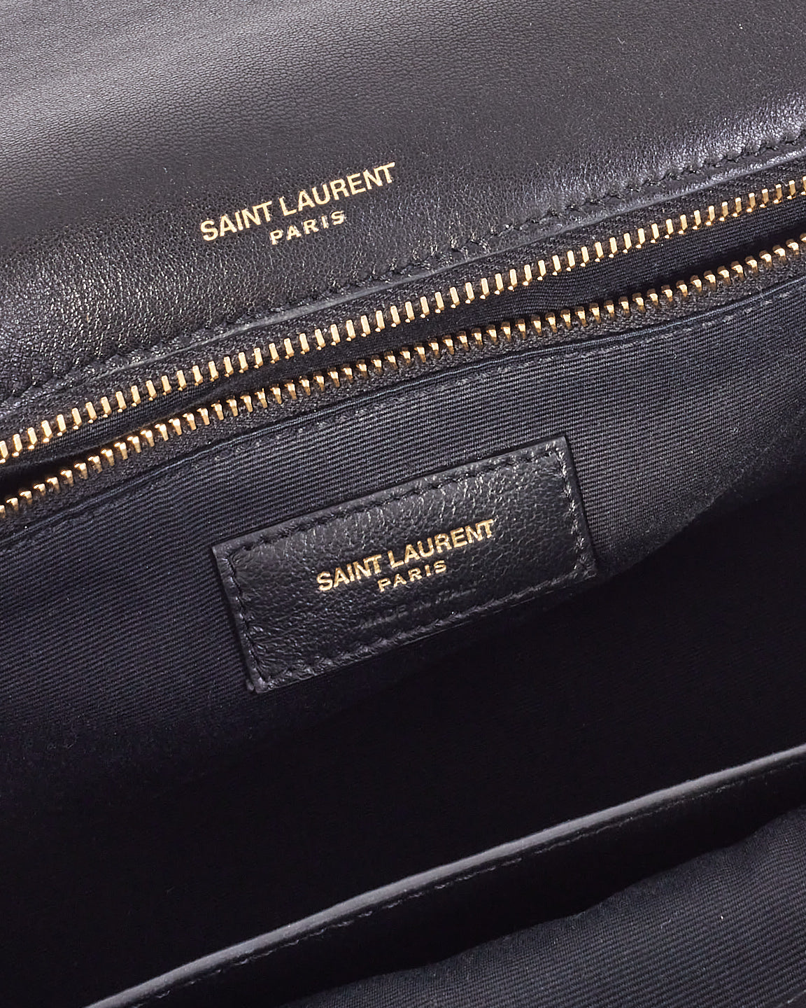 Saint Laurent Black Smooth Leather Medium Nikki Bag