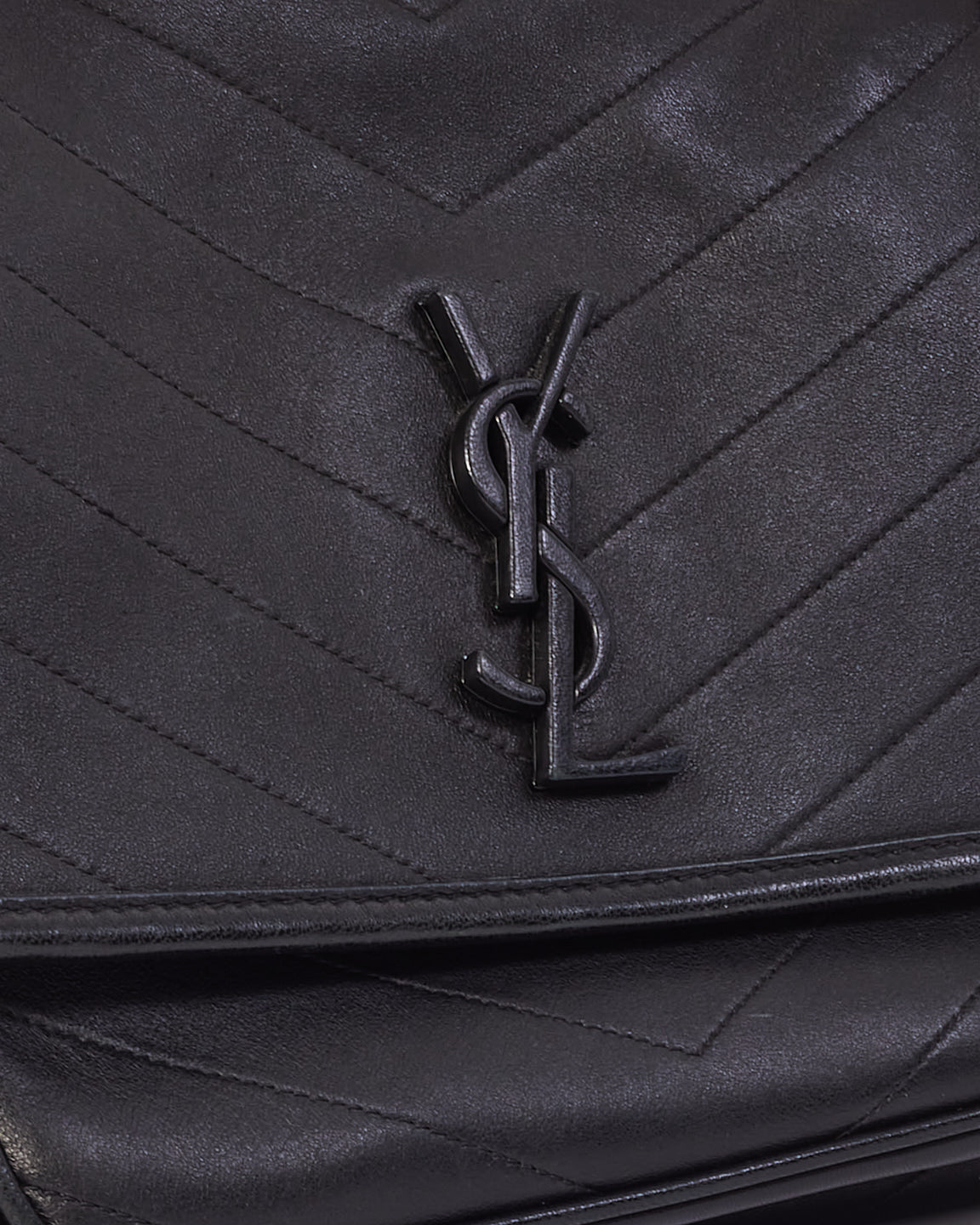 Saint Laurent Black Smooth Leather Medium Nikki Bag