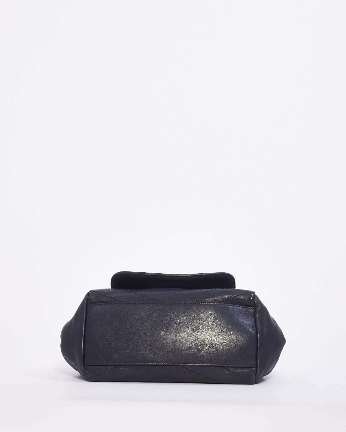 Saint Laurent Navy Blue Monogram Small Nolita Shoulder Bag