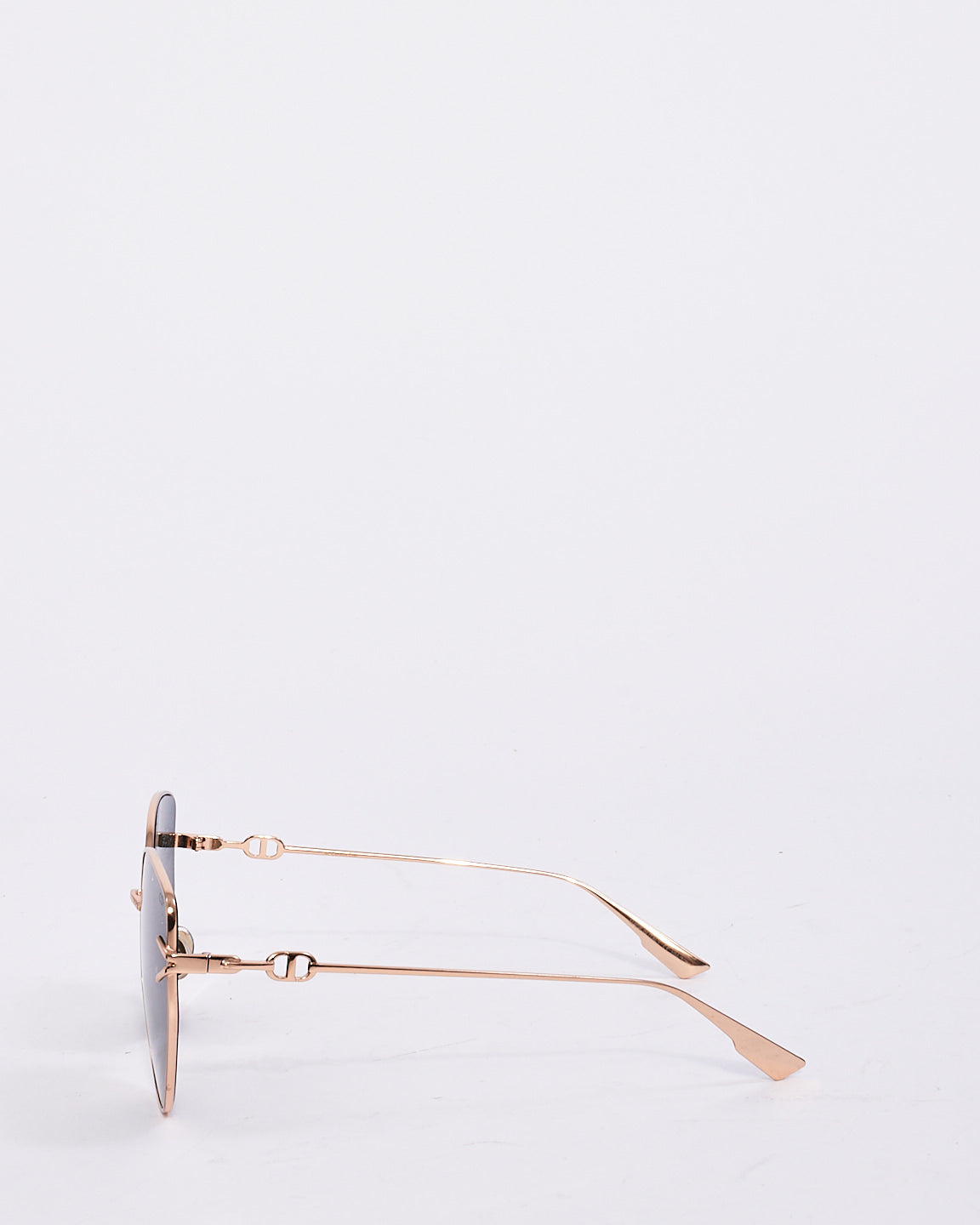 Dior Gold Metal Cat Eye Frame Gypsy DDB07 Sunglasses