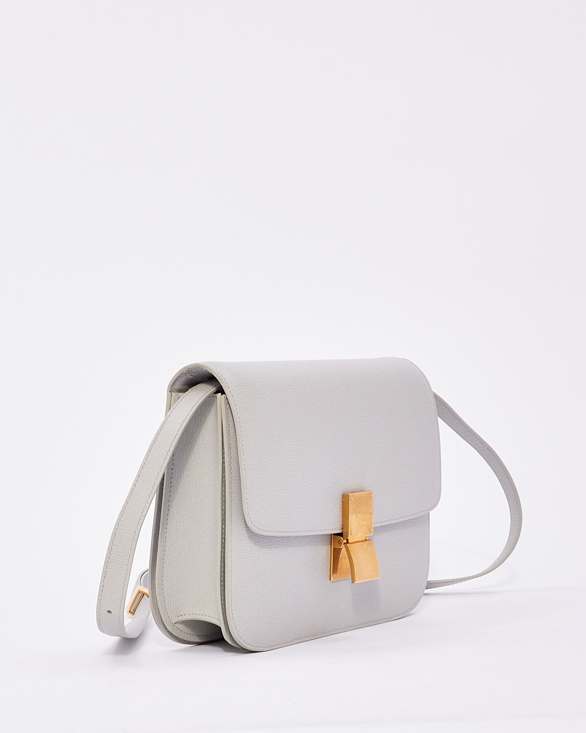 Explore a Celine Light Grey Box Calfskin Leather Medium Box Bag Authenticated Pre Owned Discover More RETYCHE