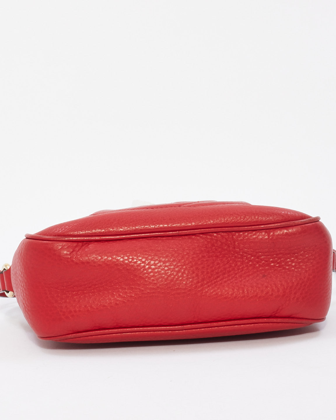 Gucci Red Leather Soho Disco Crossbody Bag