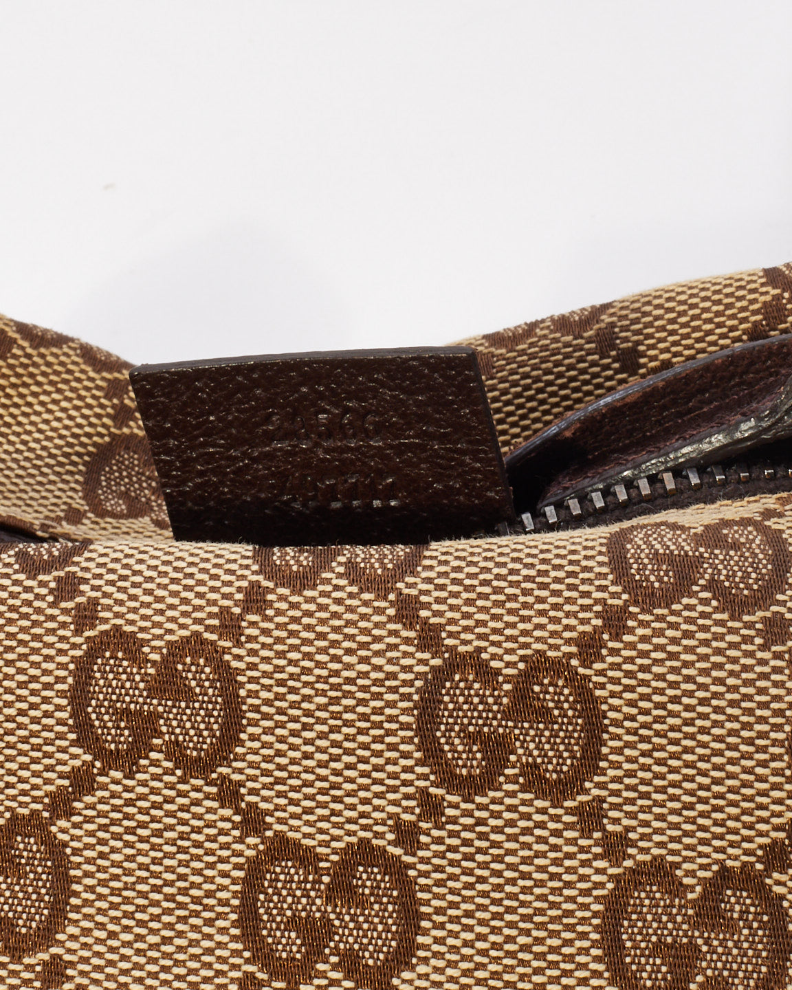 Gucci Brown GG Monogram Canvas Pocket Web Belt Bag