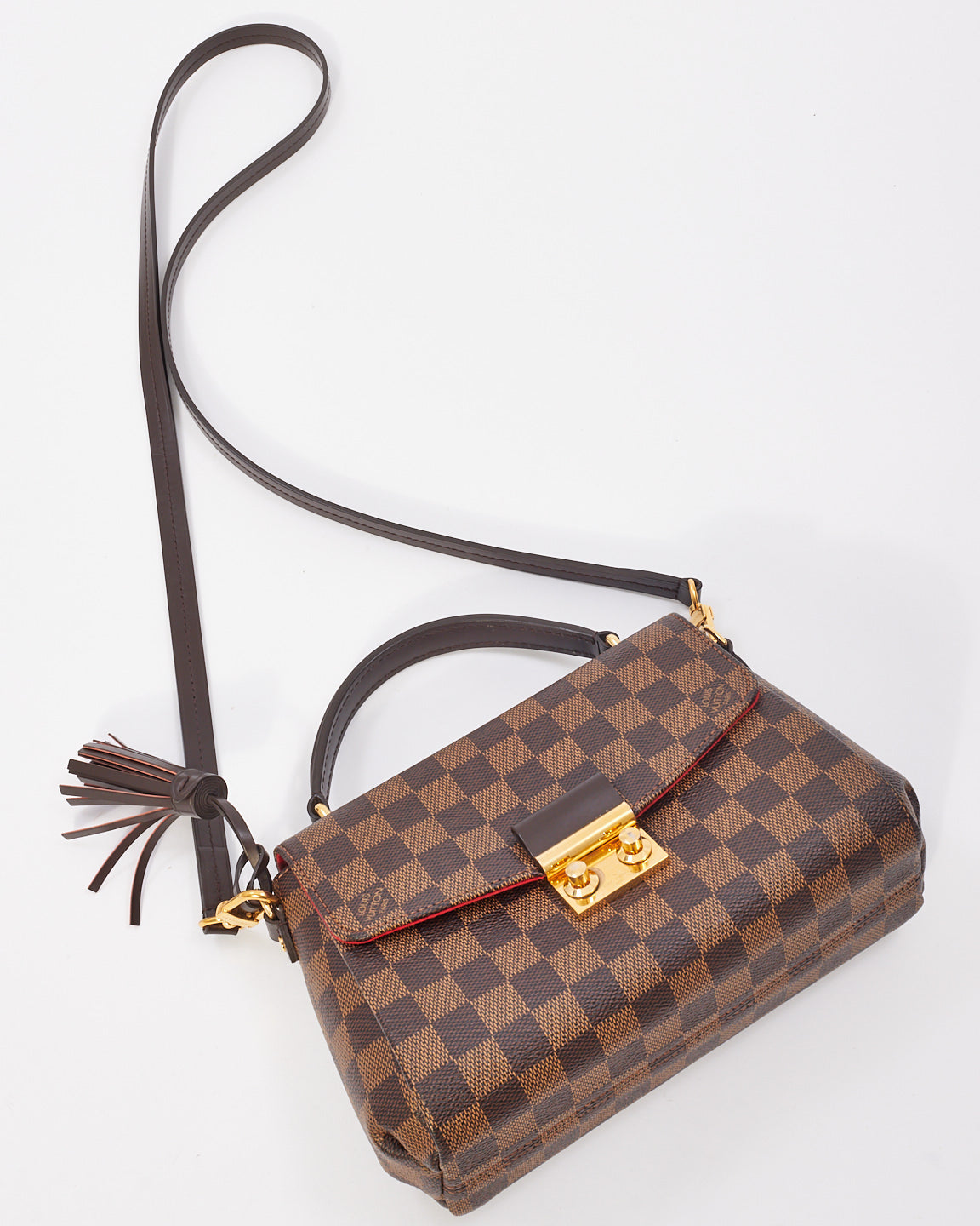 Louis Vuitton Damier Ebene Canvas Croisette Crossbody Bag