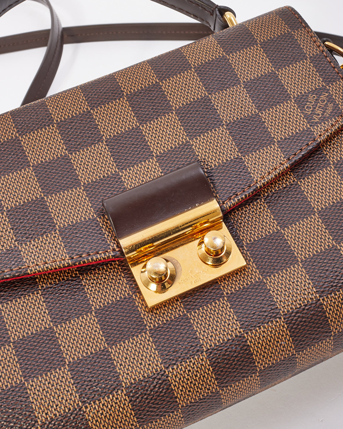 Louis Vuitton Damier Ebene Canvas Croisette Crossbody Bag