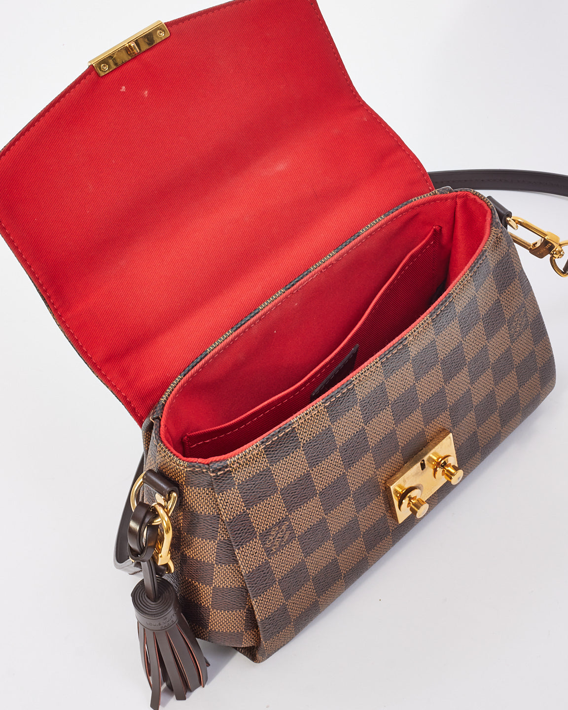 Louis Vuitton Damier Ebene Canvas Croisette Crossbody Bag