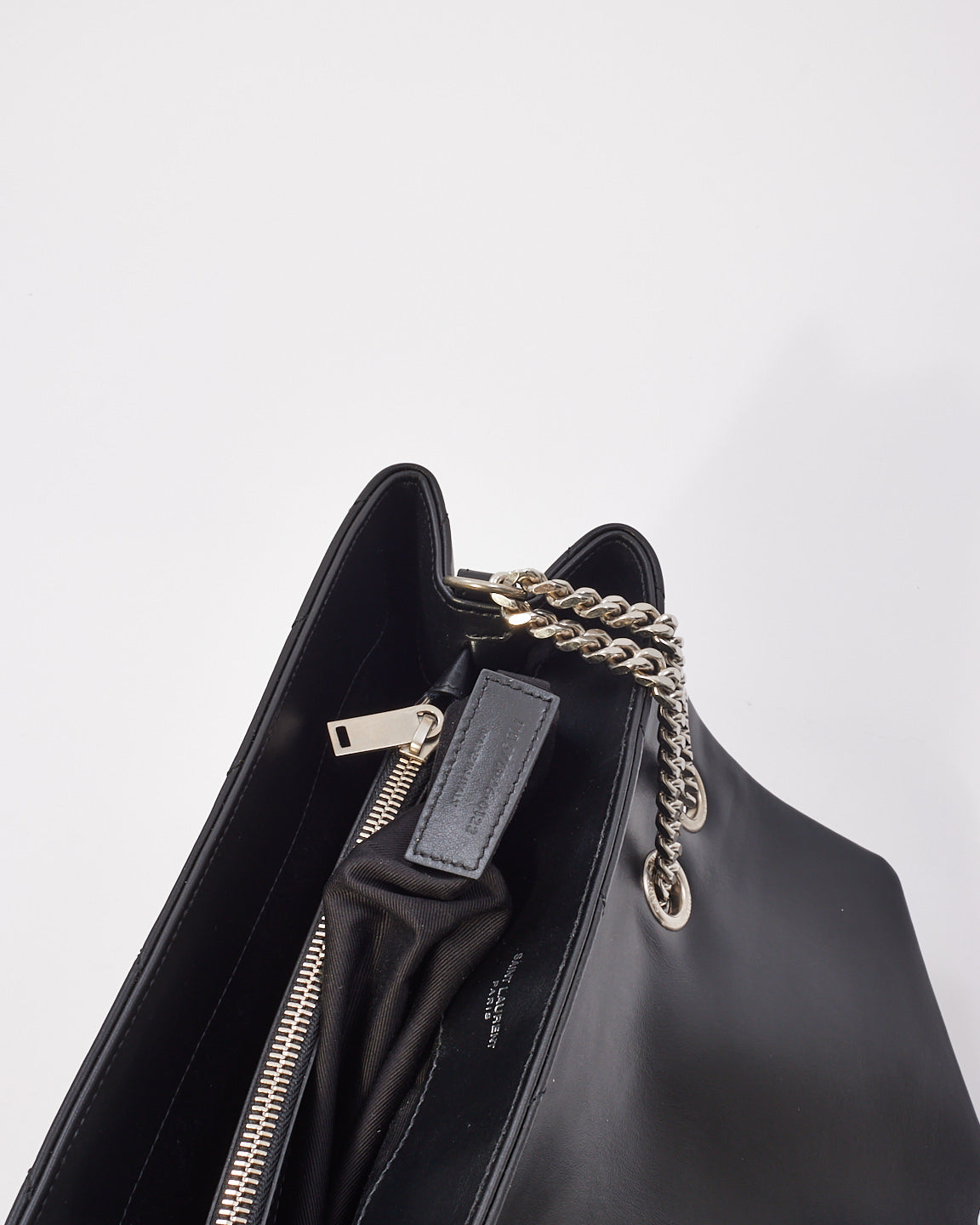 Saint Laurent Black Y Quilted Leather Medium Lou Lou Chain Shoulder Bag