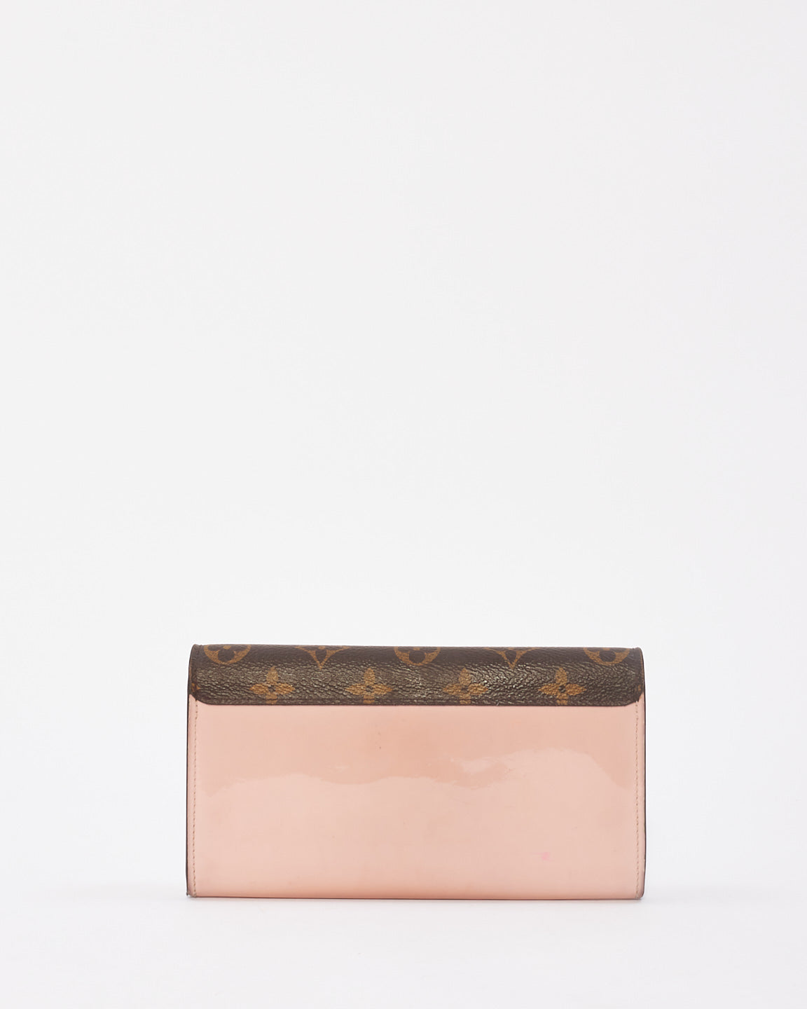 Louis Vuitton Monogram & Pink Vernis Canvas Cherrywood Long Wallet