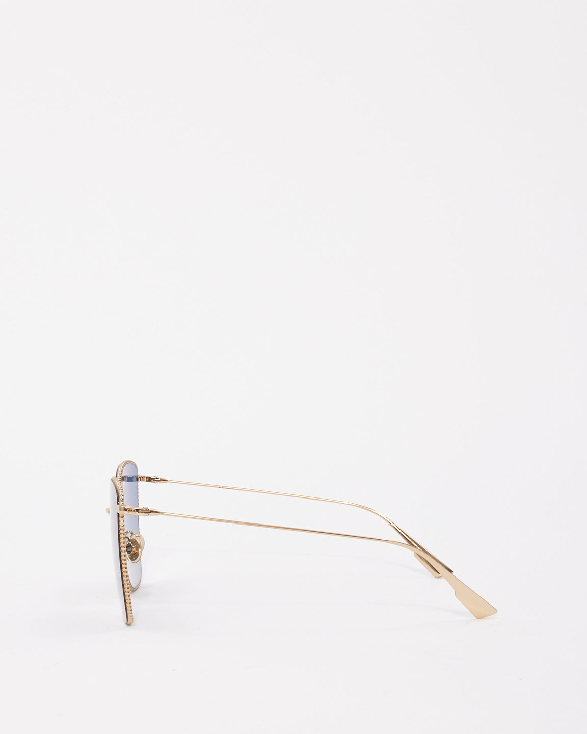 Dior Gold Metal Blue Lens Society1 Sunglasses