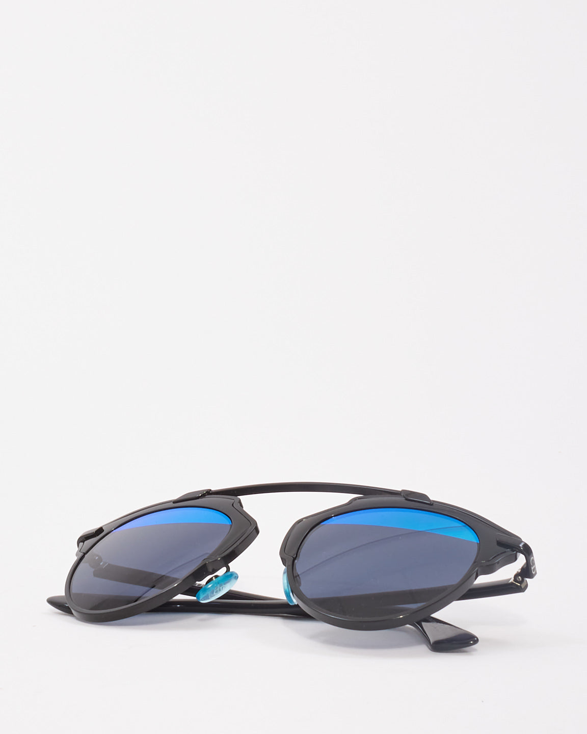 Dior Black & Blue SoReal Aviator Sunglasses