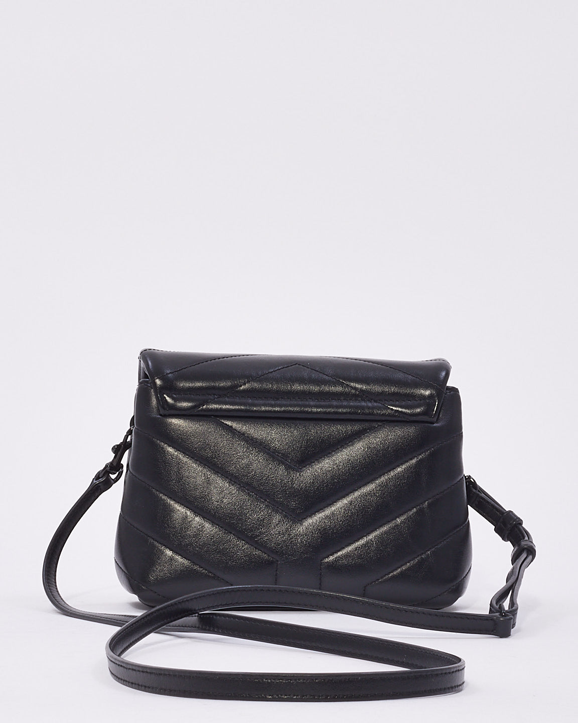 Saint Laurent Black Y Quilted Leather Toy Loulou Crossbody Bag