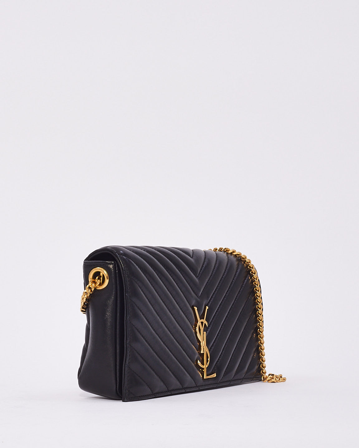 Saint Laurent Black Quilted Leather Kate 99 Quilted Shoulder Bag