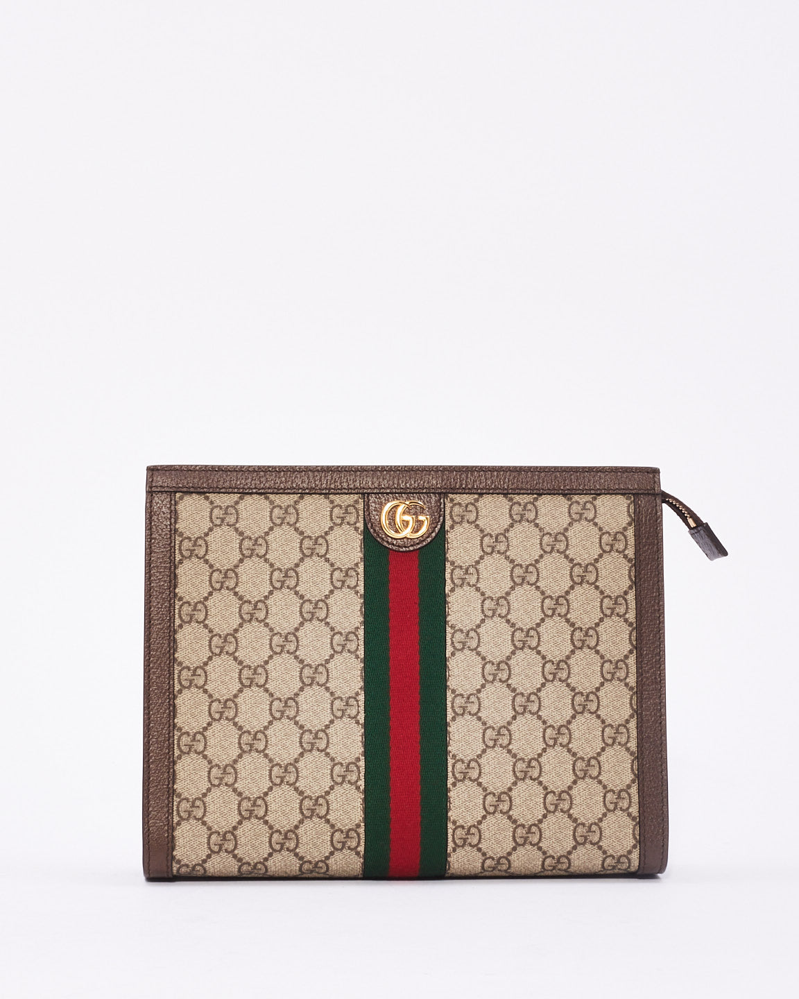 Gucci Brown Canvas Ophidia GG Toiletry Case