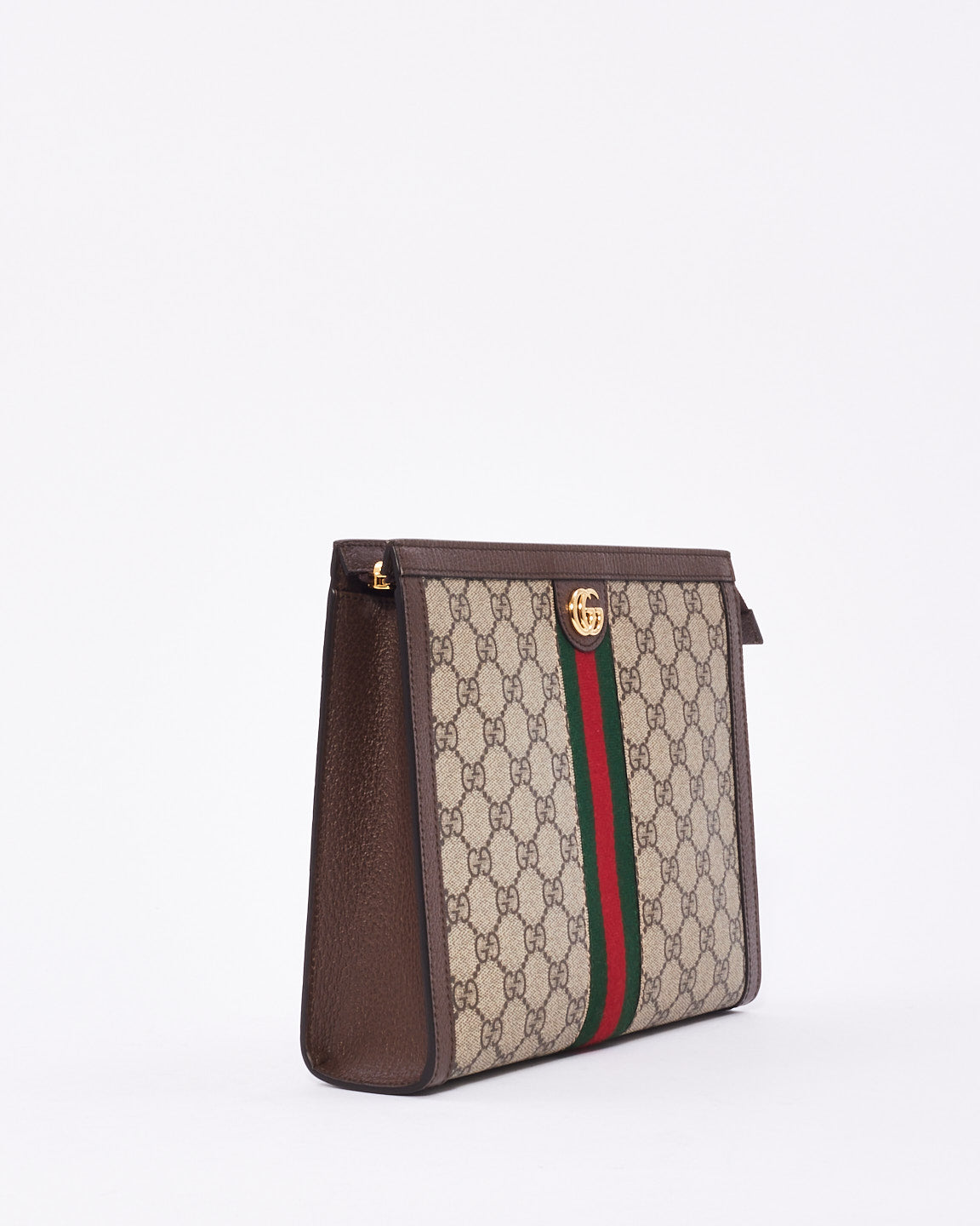 Gucci Brown Canvas Ophidia GG Toiletry Case