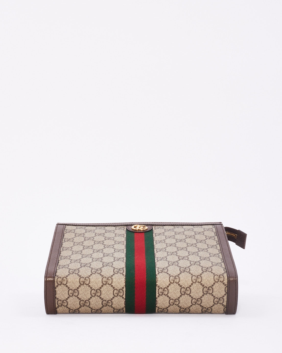 Gucci Brown Canvas Ophidia GG Toiletry Case