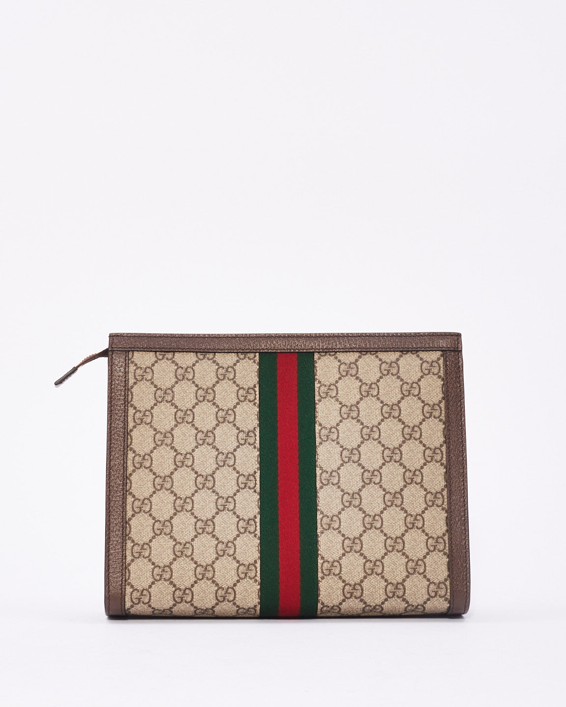 Gucci Brown Canvas Ophidia GG Toiletry Case