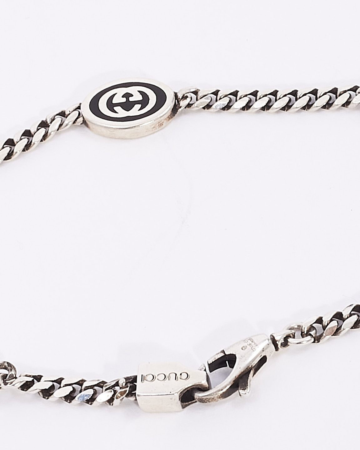 Gucci Silver Interlocking G Bracelet