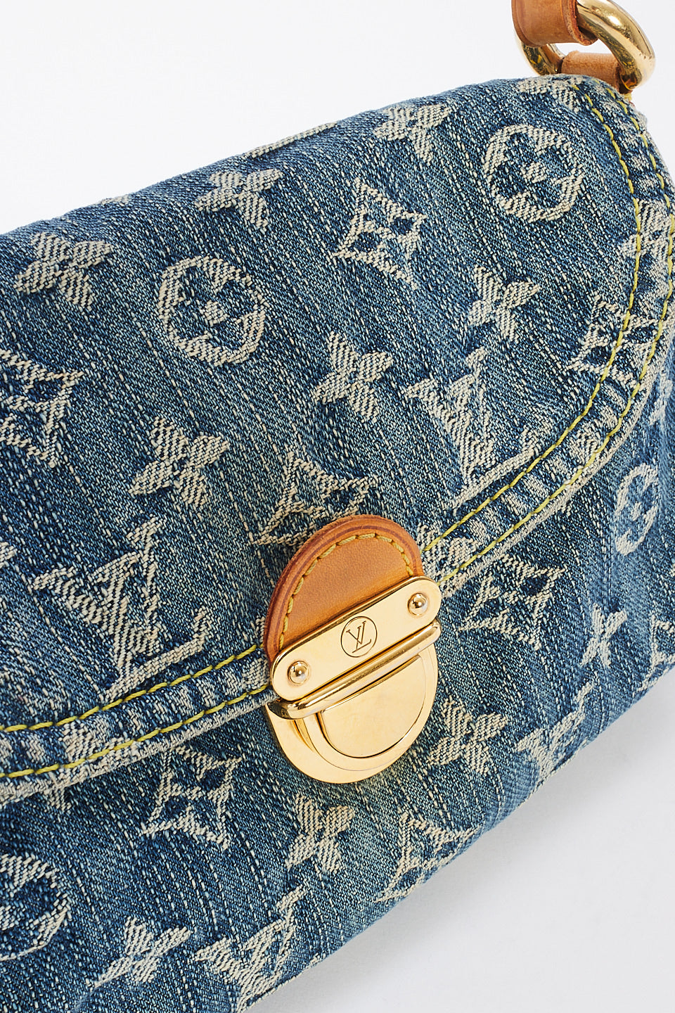 Louis Vuitton Monogram Denim Mini Pleaty Shoulder Bag