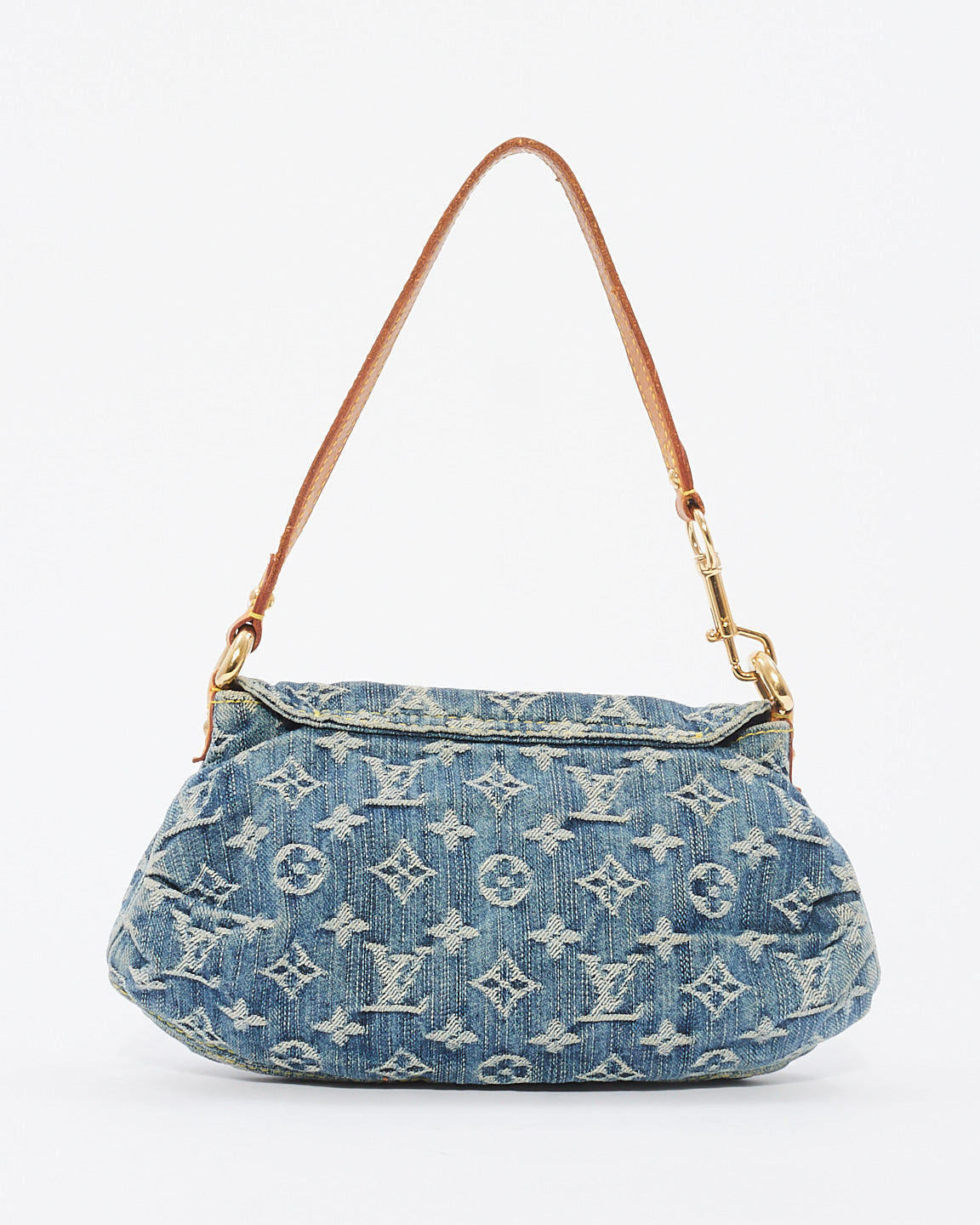 Louis Vuitton Monogram Denim Mini Pleaty Shoulder Bag