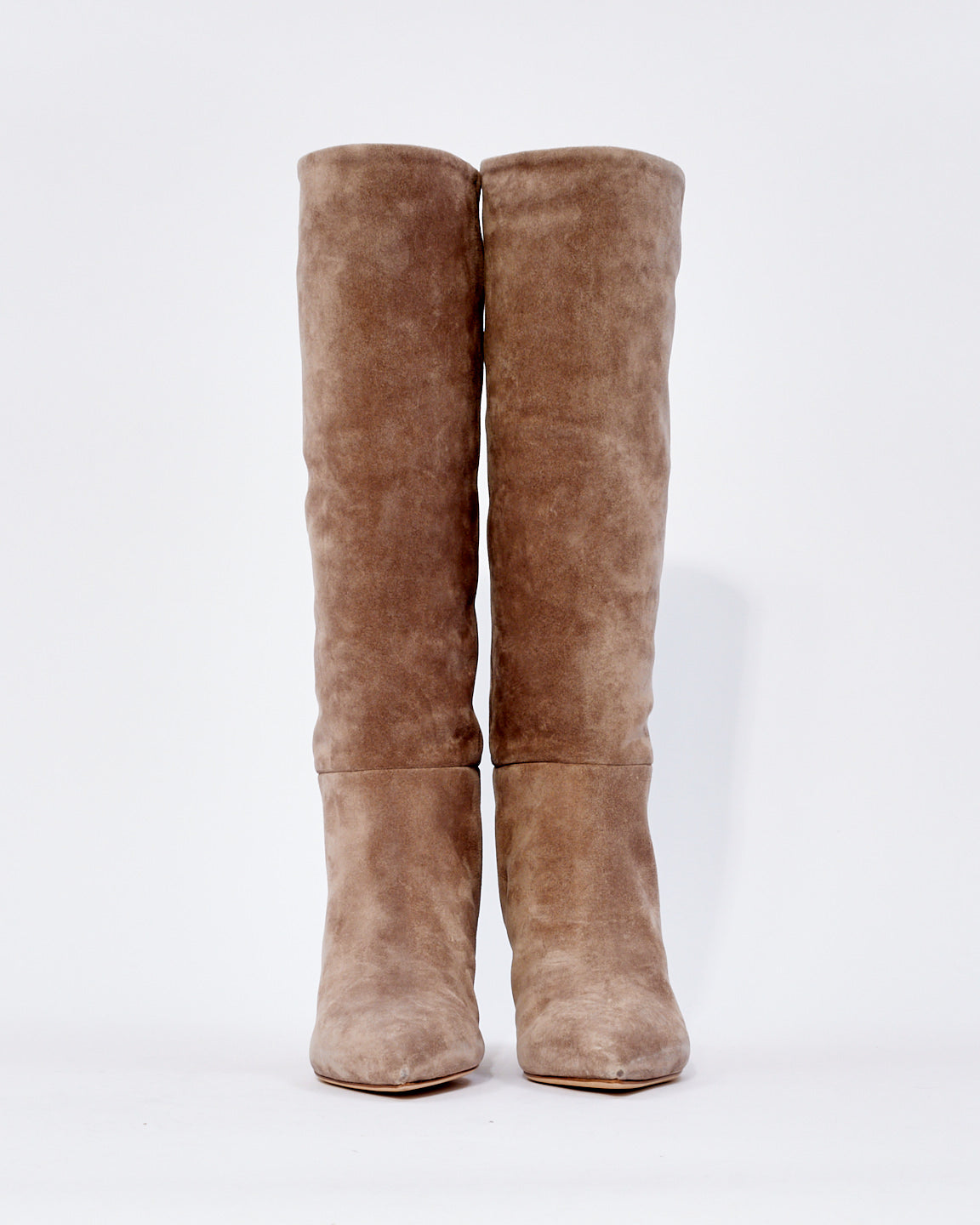 Paris Texas Taupe Suede Stiletto 60mm Boots - 38