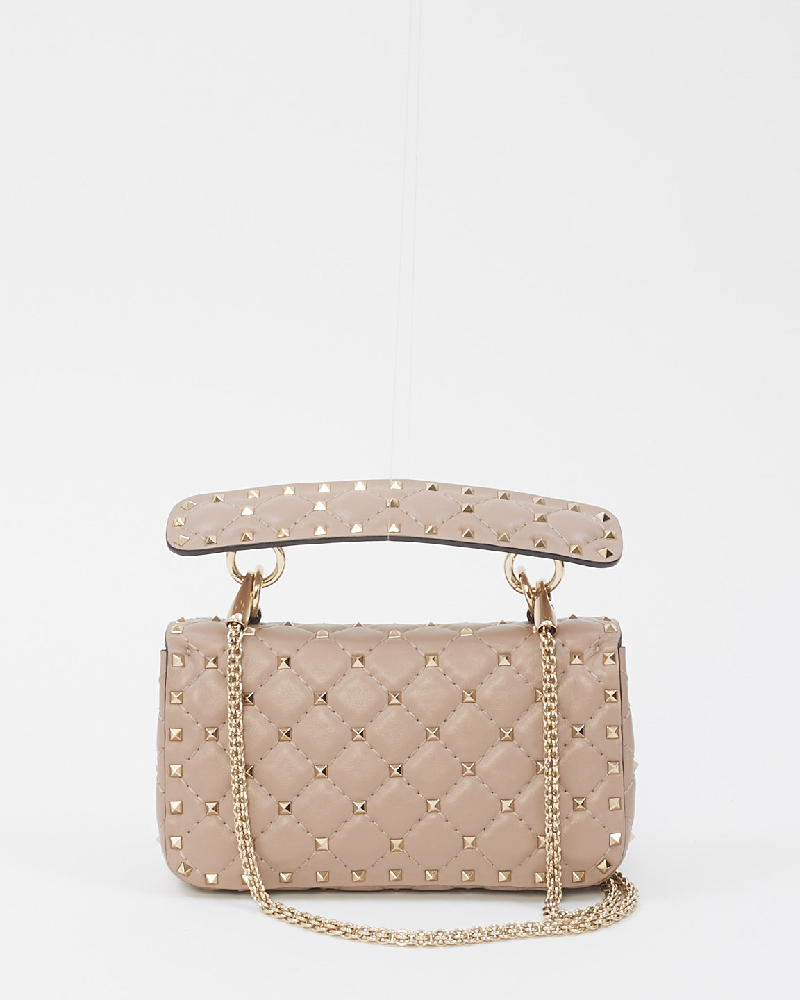 Valentino Dusty Pink Leather Rockstud Spike Small Shoulder Bag