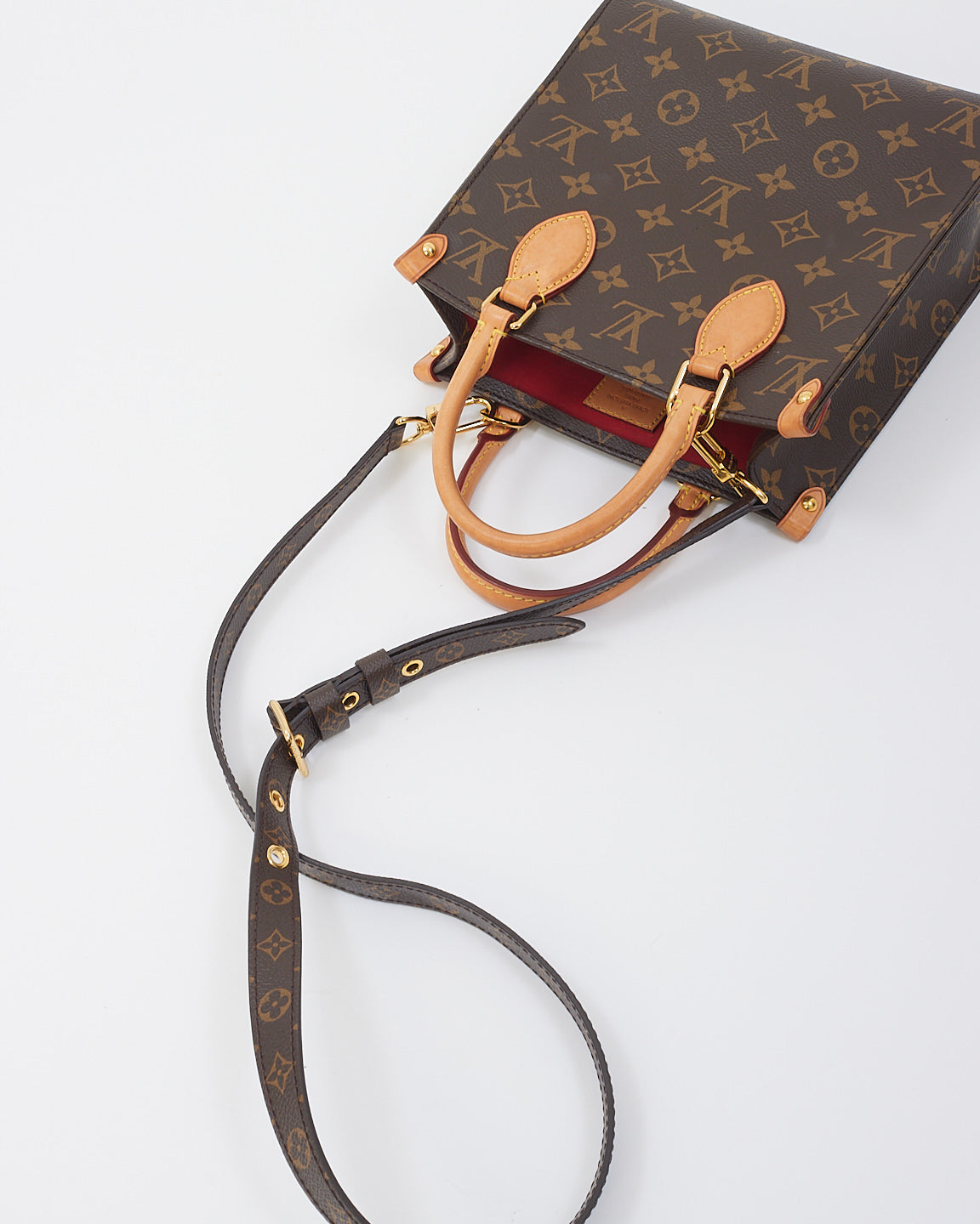 Louis Vuitton Monogram Canvas Sac Plat BB with Strap