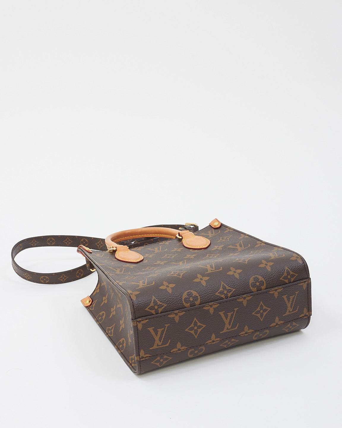 Louis Vuitton Monogram Canvas Sac Plat BB with Strap