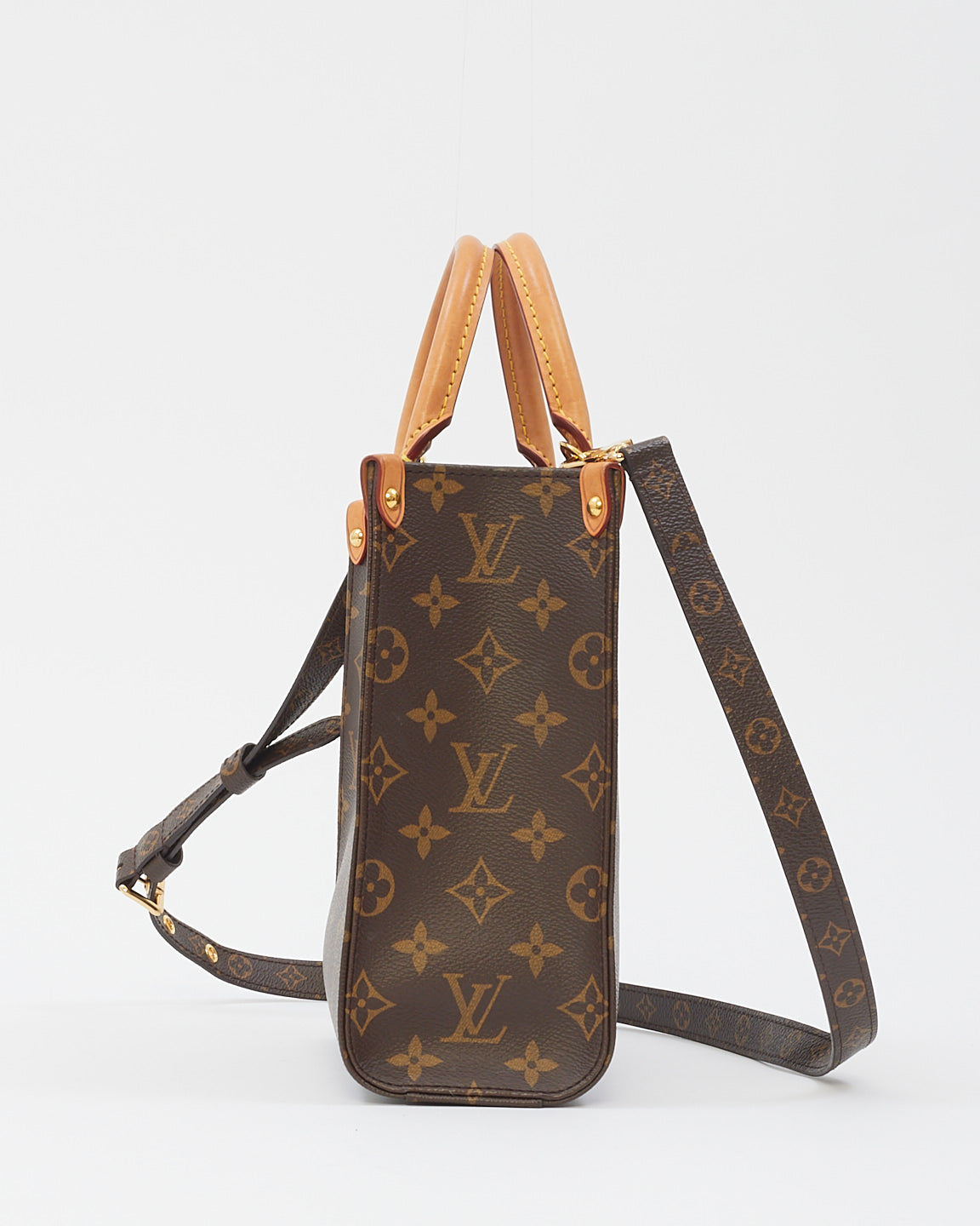 Louis Vuitton Monogram Canvas Sac Plat BB with Strap