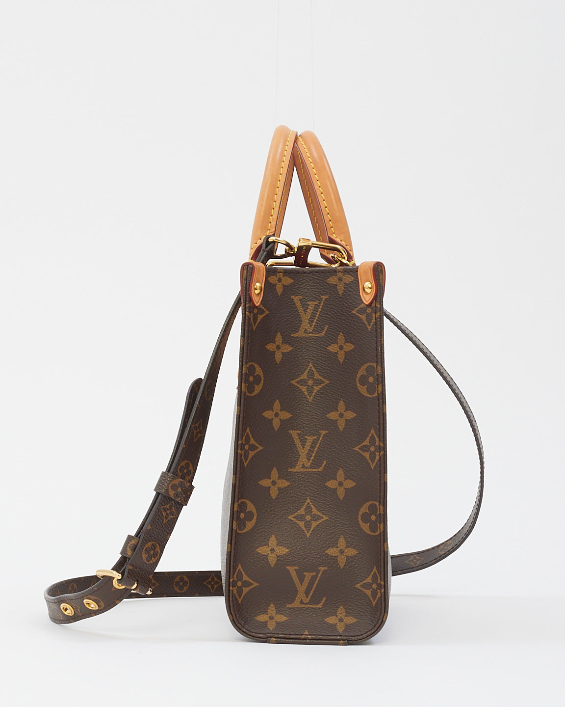 Louis Vuitton Monogram Canvas Sac Plat BB with Strap