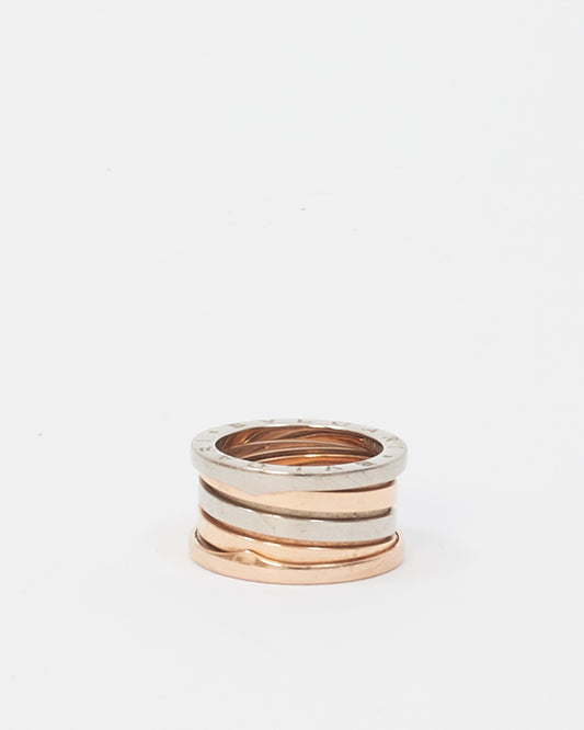 Bulgari Bague B Zero en or rose et or blanc - 53