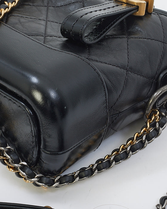 Chanel Black Aged Calfskin Small Hobo Gabrielle Bag – RETYCHE