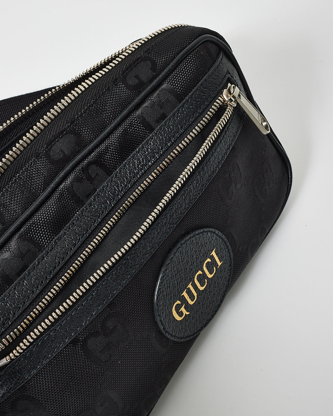 Gucci Black Canvas GG Off the Grid Belt Bag