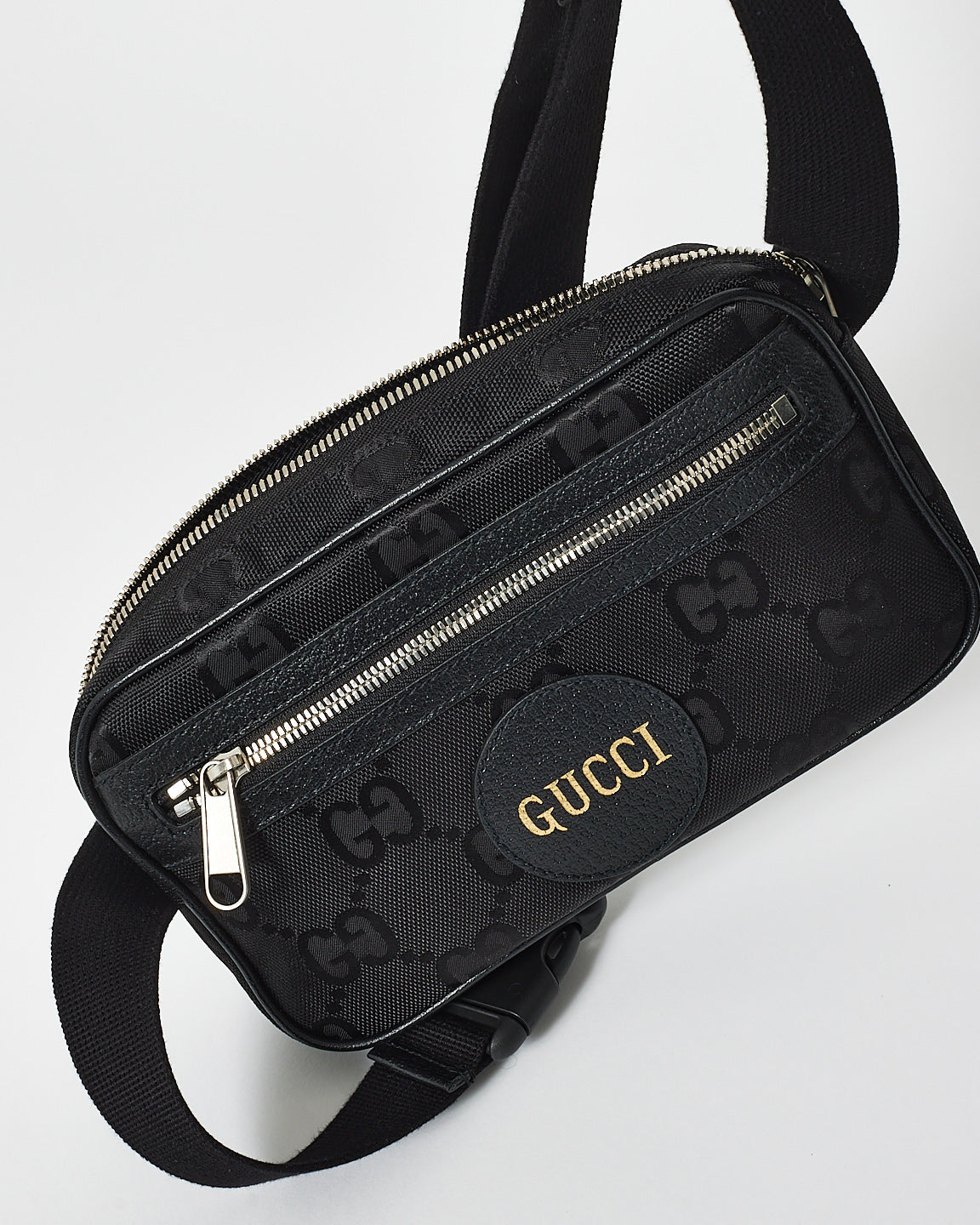 Gucci Black Canvas GG Off the Grid Belt Bag