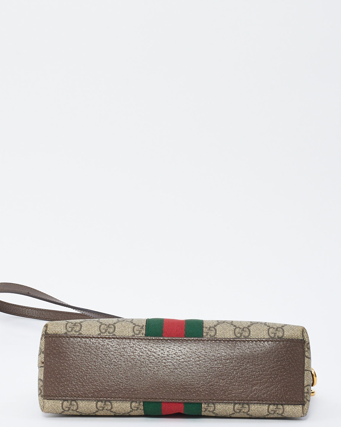 Gucci Brown Canvas Ophidia GG Small Dome Shoulder Bag