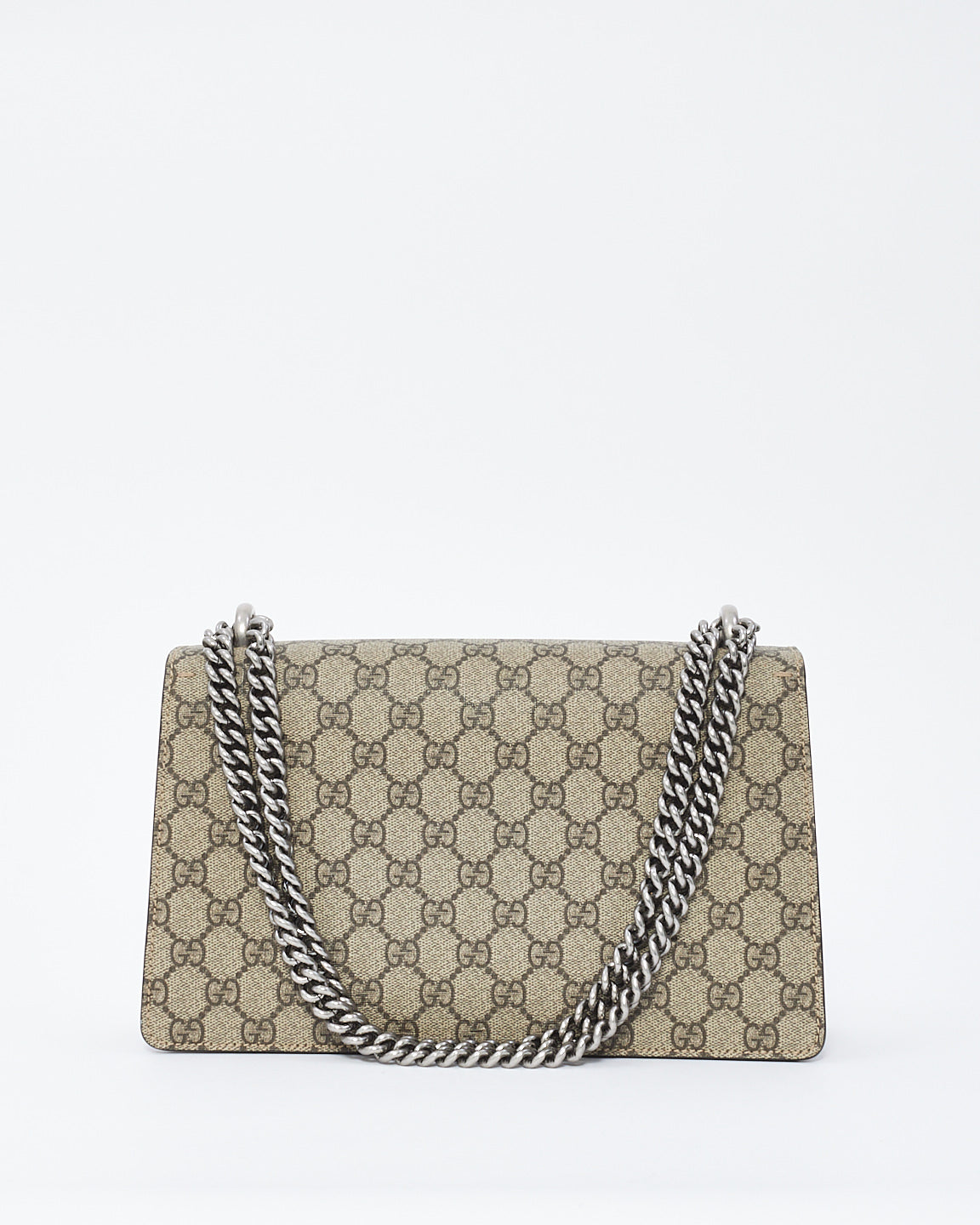 Gucci Beige GG Supreme Canvas Small Dionysus Shoulder Bag