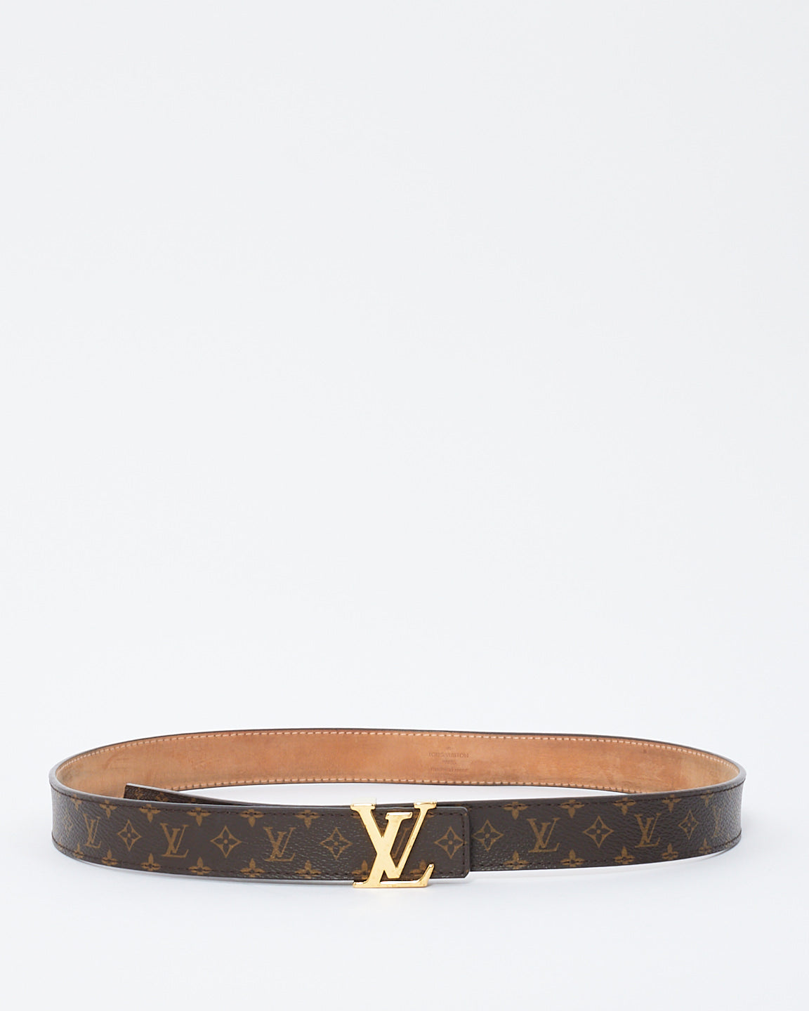 Louis Vuitton Monogram Canvas 20mm Initial Belt - 85/35