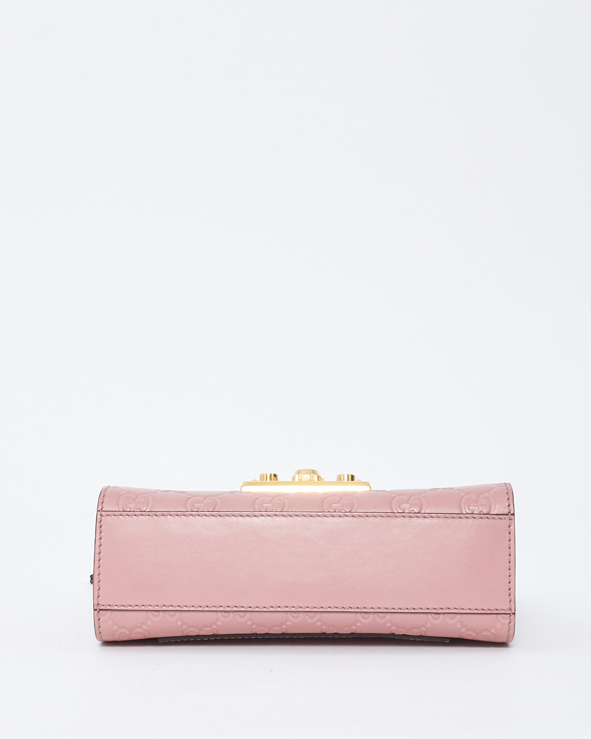 Gucci Pink Guccissima Leather Small Padlock Shoulder Bag