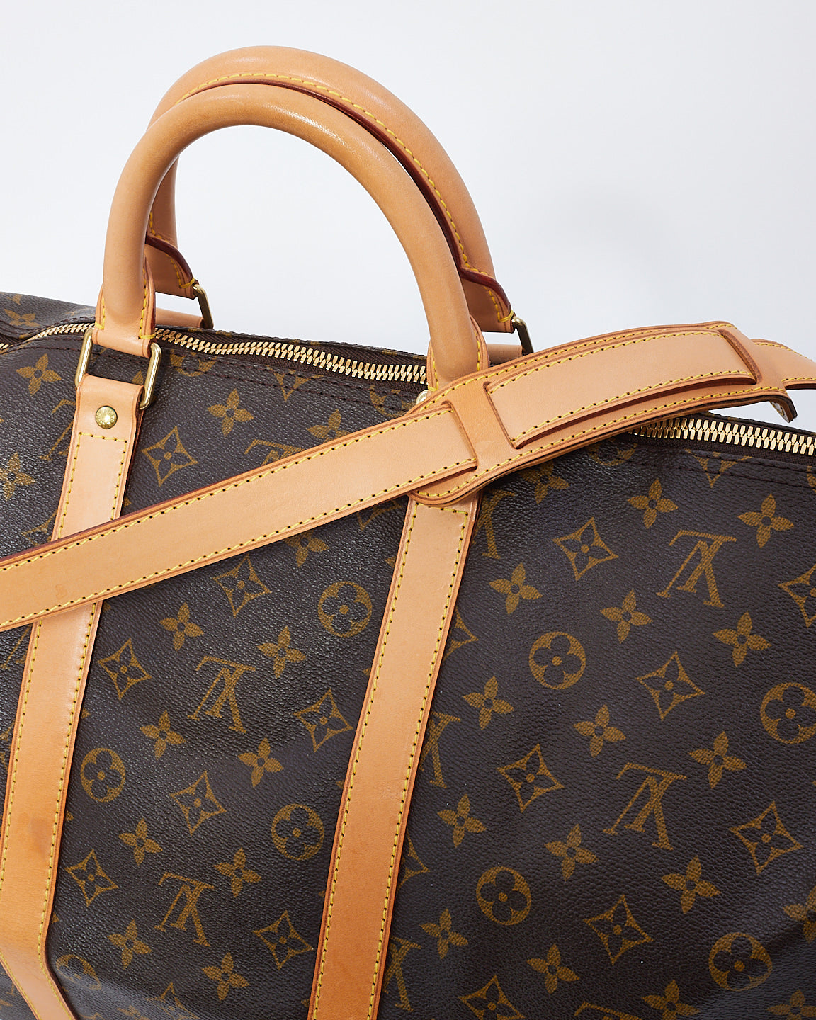 Louis Vuitton Monogram Canvas Keepall Bandoulière 55 Bag