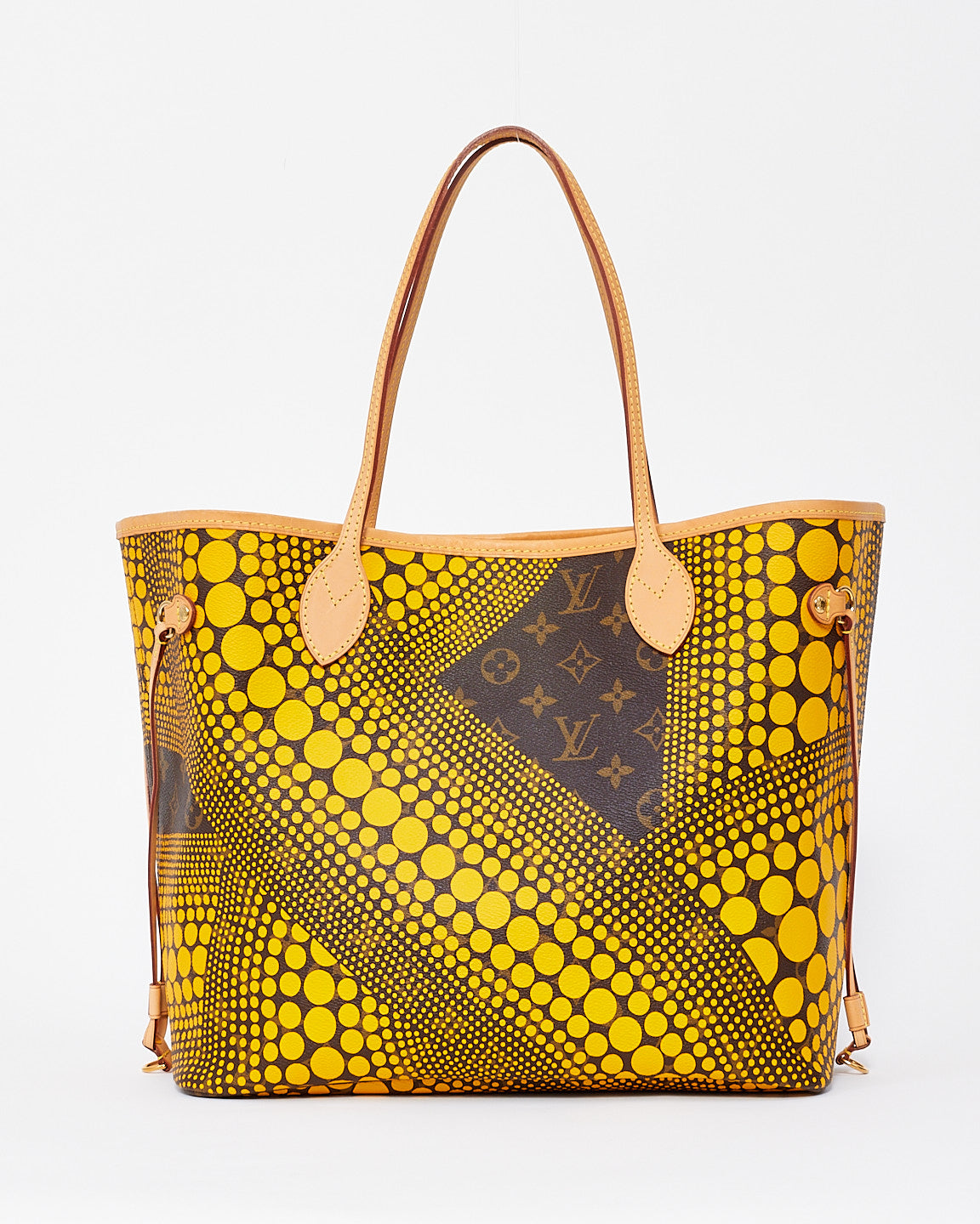 Louis Vuitton x Yayoi Kusama Yellow Monogram Waves Neverfull PM Tote