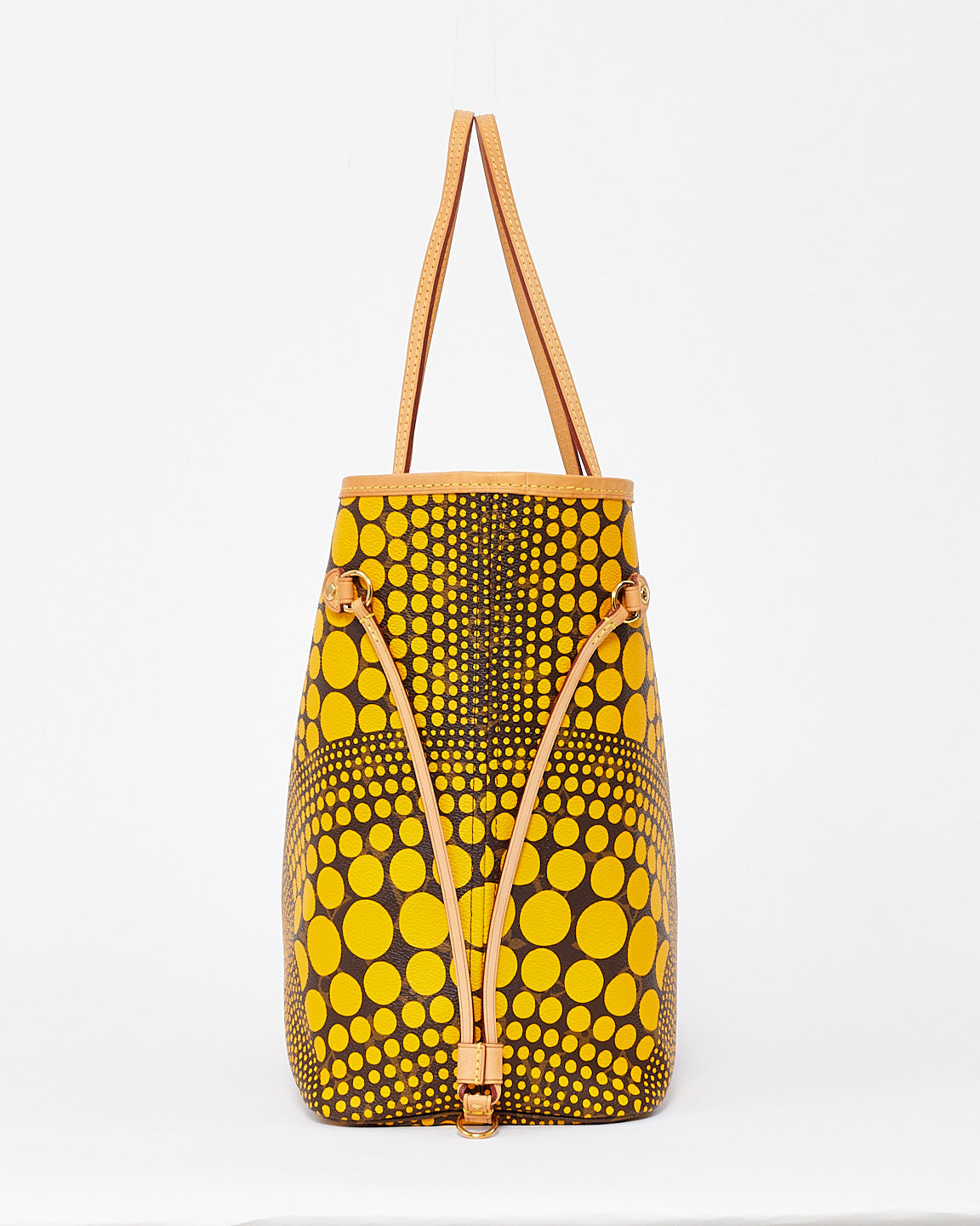 Louis Vuitton x Yayoi Kusama Yellow Monogram Waves Neverfull PM Tote