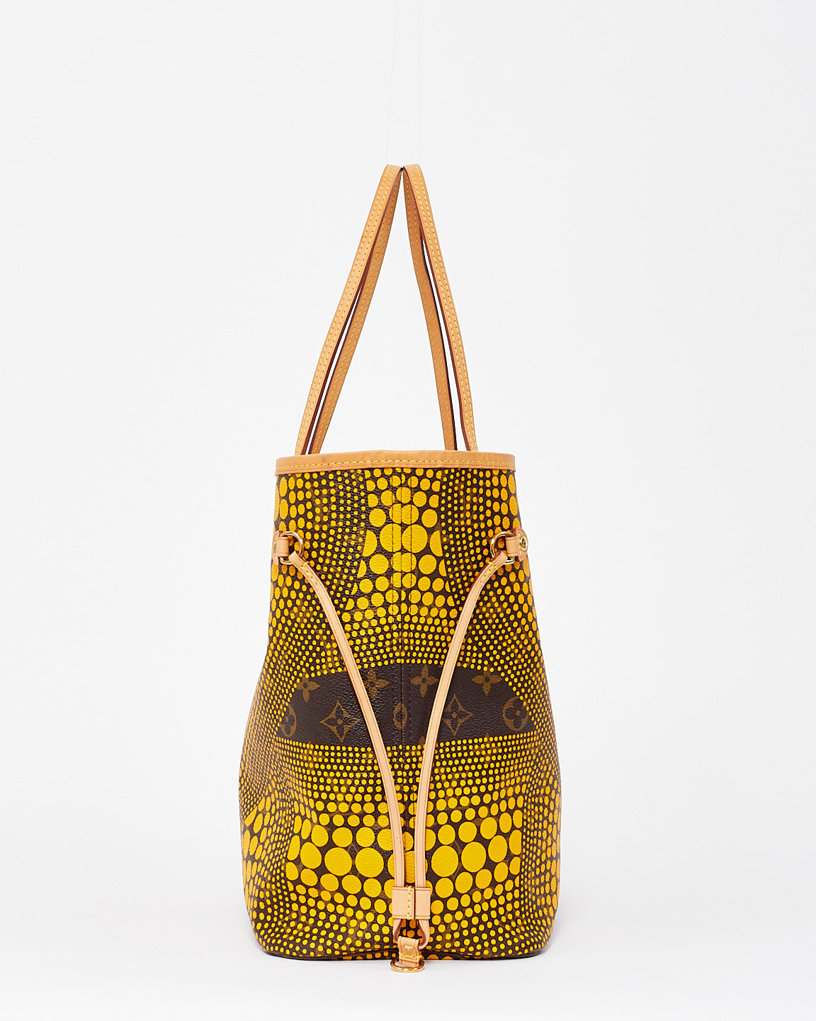 Louis Vuitton x Yayoi Kusama Yellow Monogram Waves Neverfull PM Tote