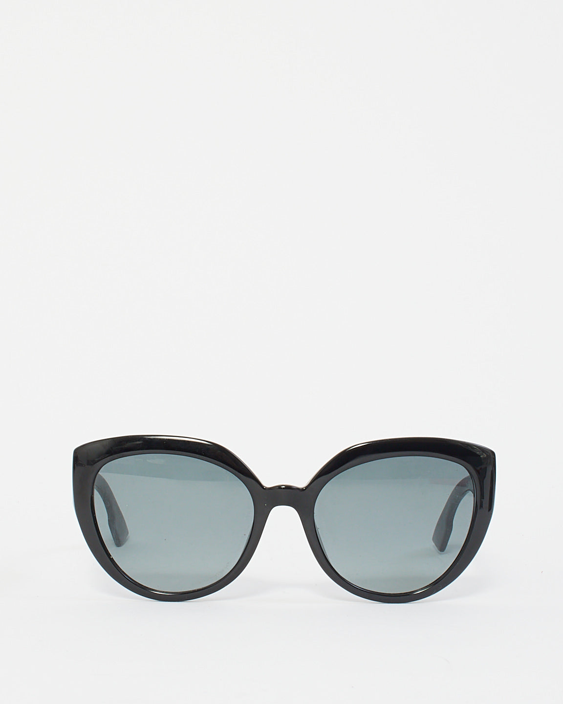 Dior Black Acetate DDiorF Cat Eye Sunglasses